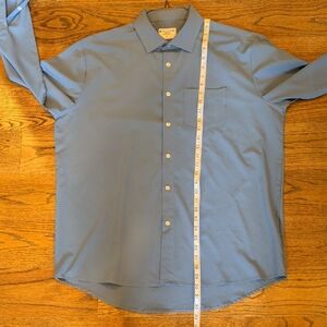 &Collar Large Athletic Fit Performance 4-way Stretch Dress Shirt